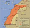 map of Western Sahara